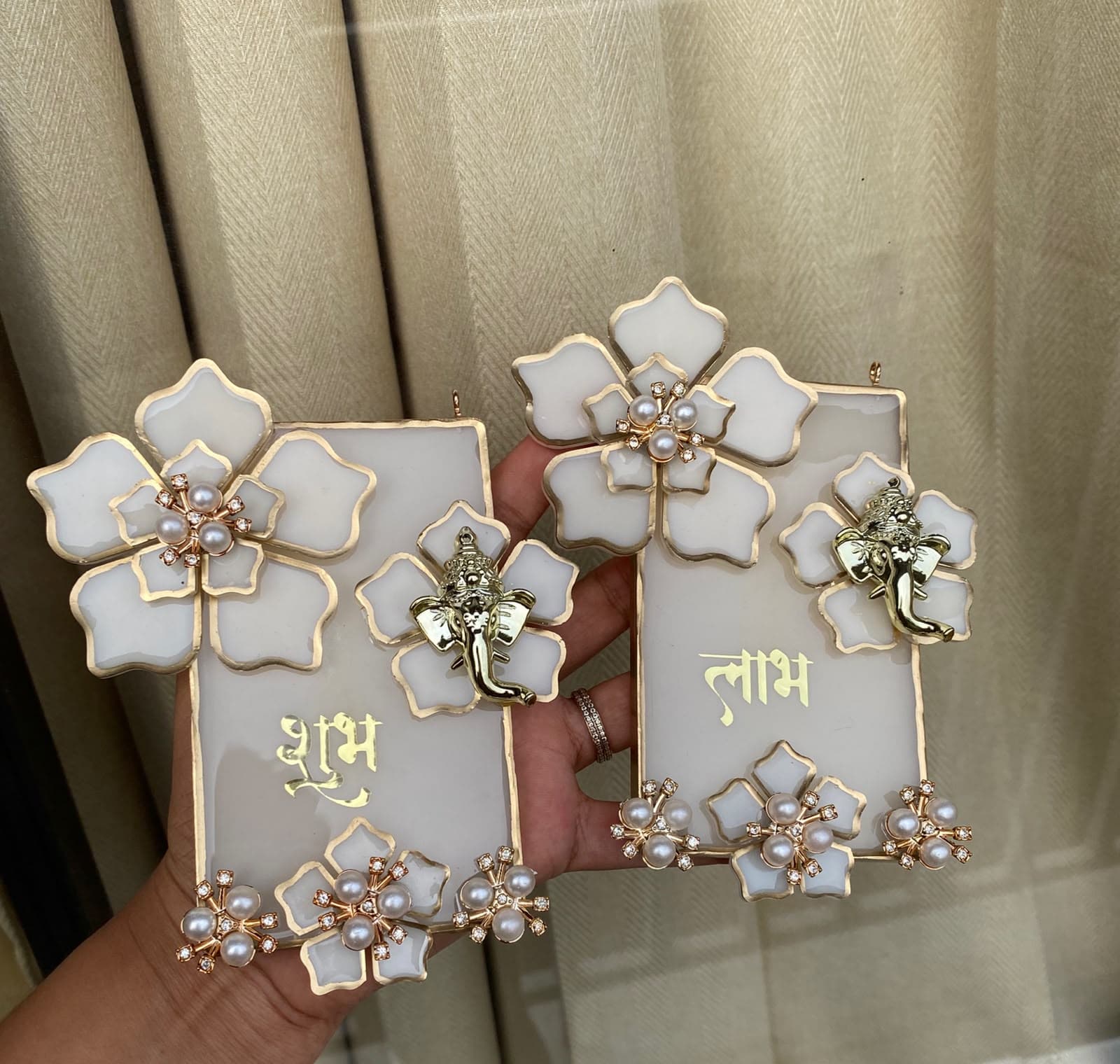 Resin Shubh-Labh Door Set